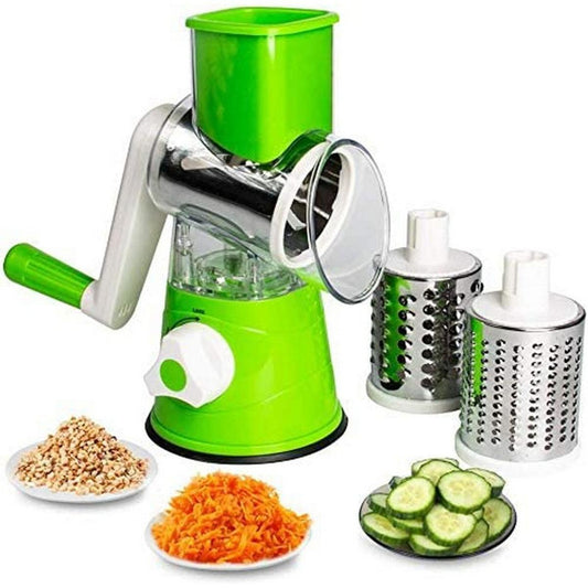 3 in 1 Vegetable Cutter Machine for Potato Onion Carrot - Drum Cutter (random color)