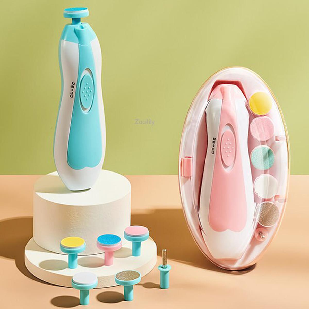 (NW000148) Electric Nail Clipper - Baby Nail Trimmer Clipper Set (random color)