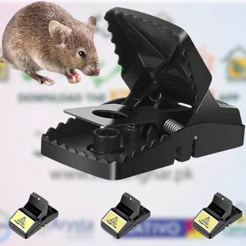 Heavy Duty Plastic Mouse Trap (Black color)